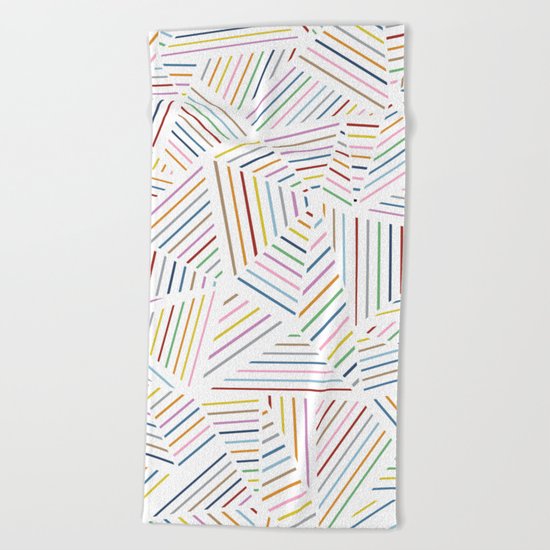 Ab Linear Rainbowz Beach Towel
