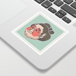 Sumo Face Sticker