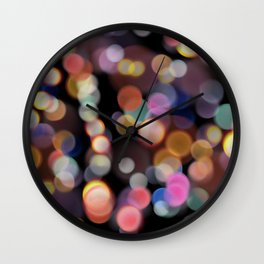 Colorful Lights Wall Clock