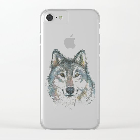 Wolf Clear iPhone Case