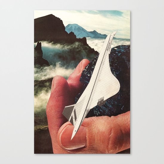 paper plane Canvas Print