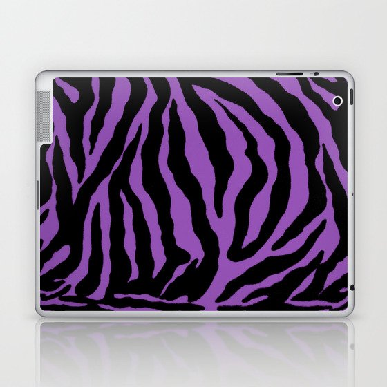 Purple Zebra Background Laptop & iPad Skin