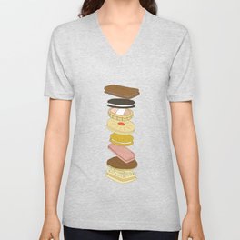 biscui - biscuit pattern V Neck T Shirt