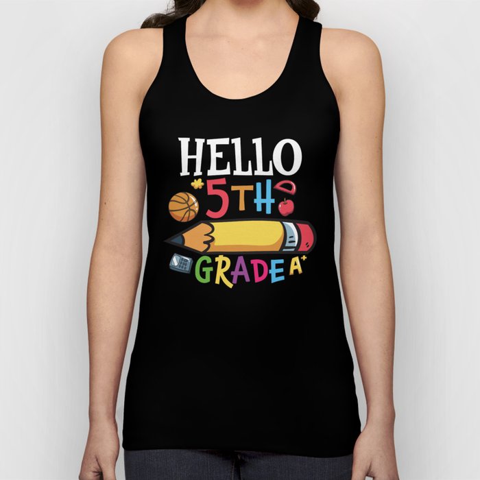 Hello 5th Grade Back To School Tank Top