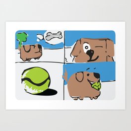 Hungry Dog Art Print