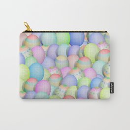 Pastel Colored Easter Eggs Carry-All Pouch