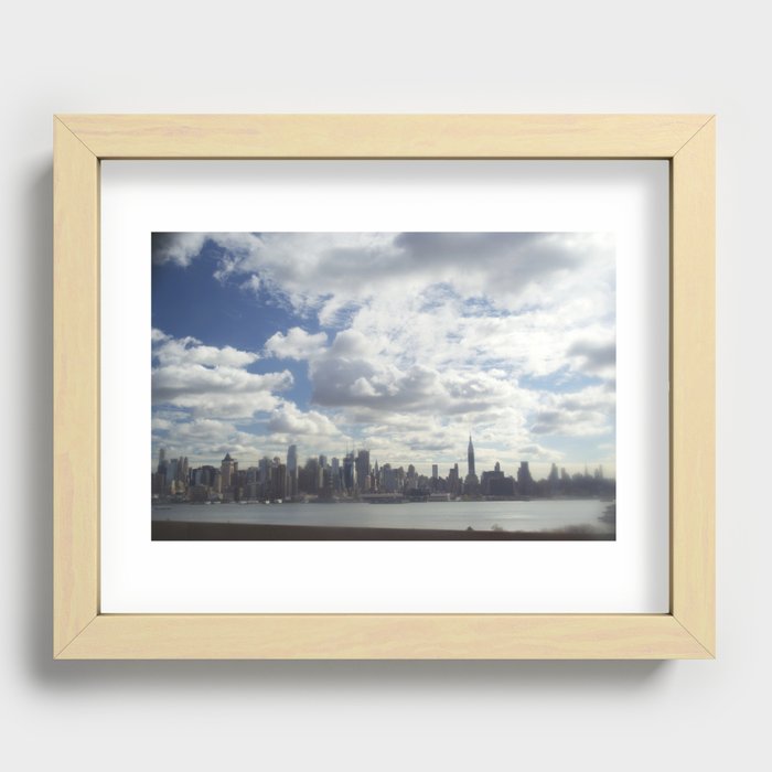 NY Landscape Recessed Framed Print