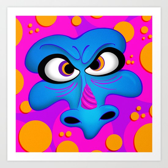 The Blue Dragon Art Print