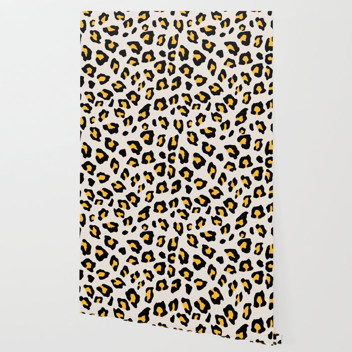 Leopard Print Mustard Yellow Wallpaper By Silverpegasus Society6 Leopard Print Mustard Yellow Wallpaper