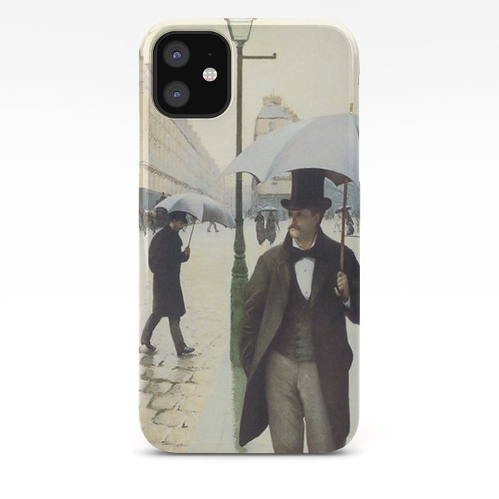 Paris Street Rainy Day Painting Gustave Caillebotte Iphone Case By