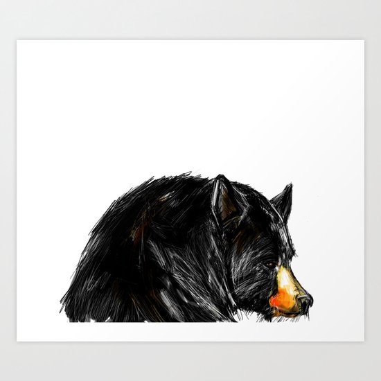 Black Bear Art Print