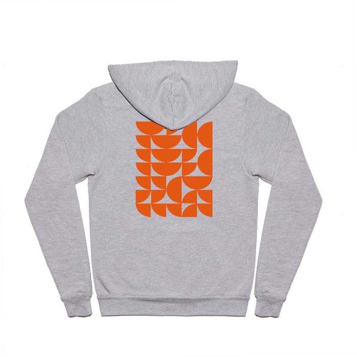Curved Shapes in Orange Hoody