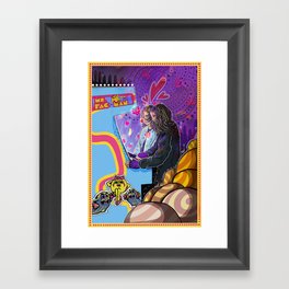 We Fell In Love at The Pac-Man Machine Framed Art Print