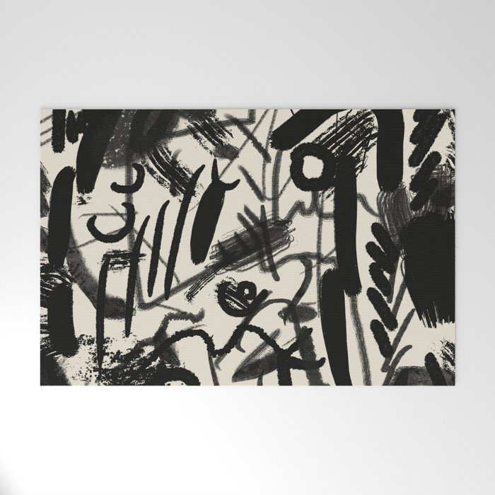 Ink abstraction Welcome Mat