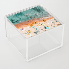 Ocean Print, Beach Sea Art Print, Aerial Beach Print, Minimalist Print, Beach Photography, Bondi Beach Print Art Print Acrylic Box