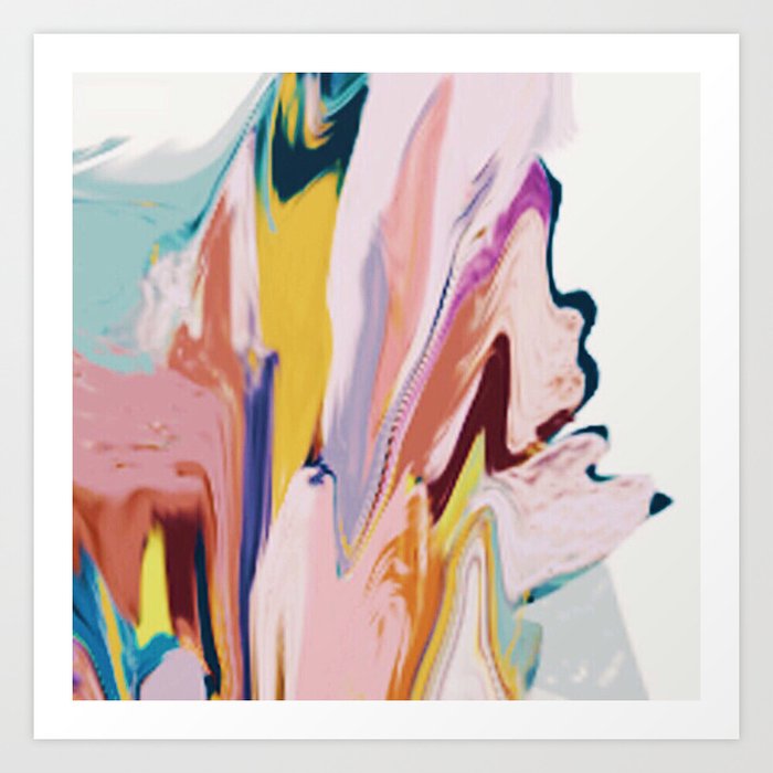 Bloom 2 A Colorful Abstract Digital Painting Art Print By Blushingbrushstudio