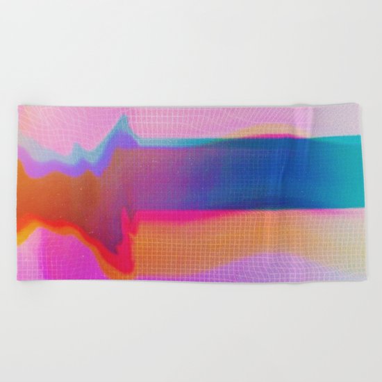 Glitch 24 Beach Towel