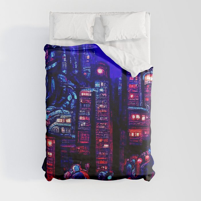 Postcards from the Future - Inside the Arcology Duvet Cover