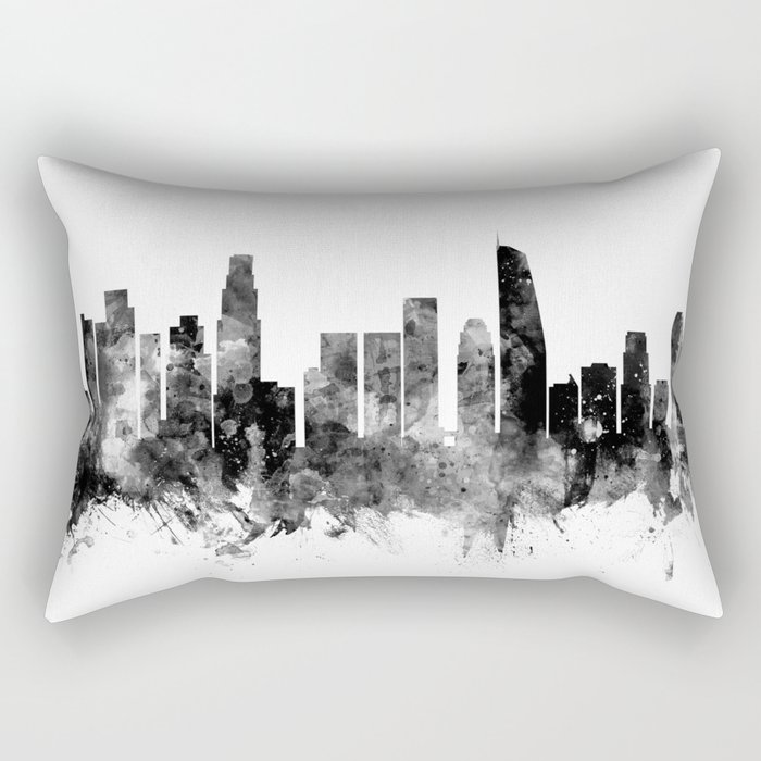 Los Angeles California Skyline Rectangular Pillow