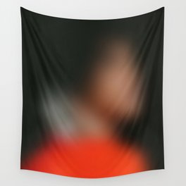 Blurred portrait: Red Wall Tapestry