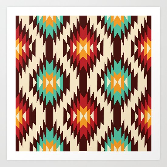 American Native Pattern No. 19 Art Print