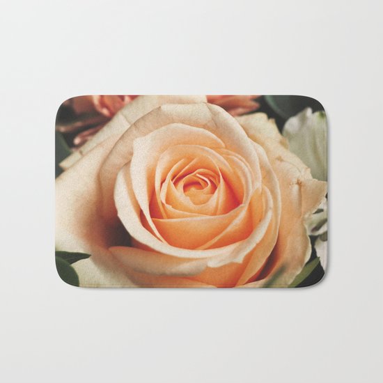 Romantic Rose Pink Rose Bath Mat