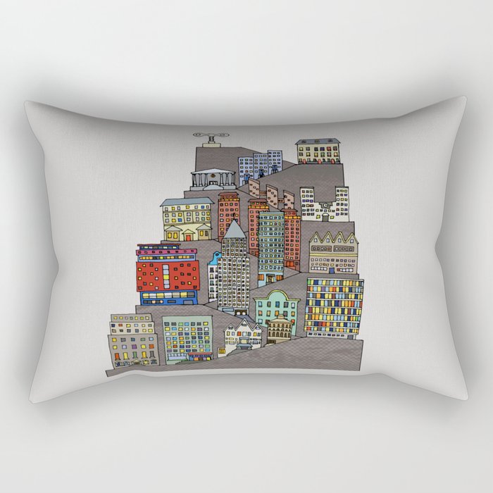Townscape Rectangular Pillow