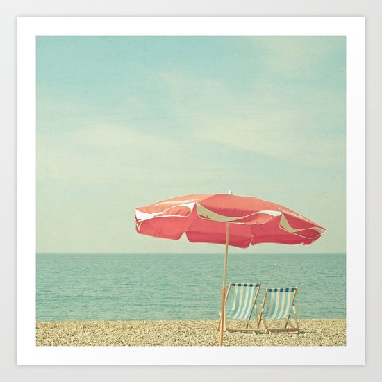Deserted Beach Art Print