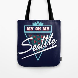 "My Oh My" Seattle Baseball Tote Bag