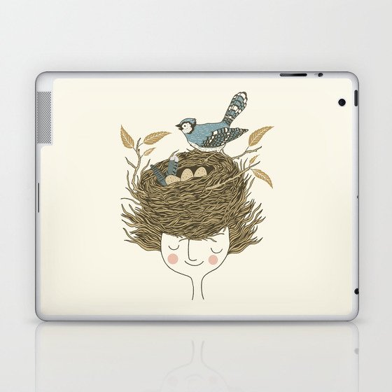 Bird Hair Day Laptop & iPad Skin