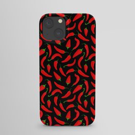 Red Chilli Peppers Pattern iPhone Case