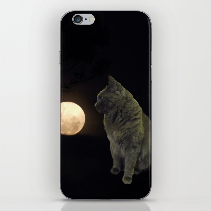 Moon cat iPhone Skin