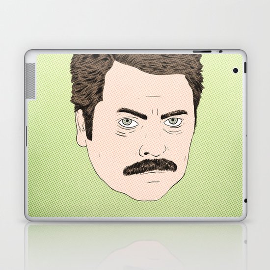 Ron Swanson Laptop & iPad Skin