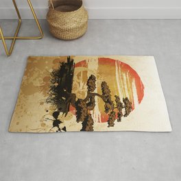 Bonsai Tree In The Sunset Rug