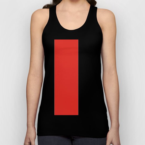 rayures blanches et rouges 7 Unisex Tank Top