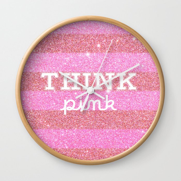 Think Pink! Wall Clock