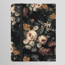Midnight Garden XIV iPad Folio Case | Burcu, Flowers, Floral, Nature, Nightgarden, Botanic, Jungle, Flora, Night, Korkmazyurek 