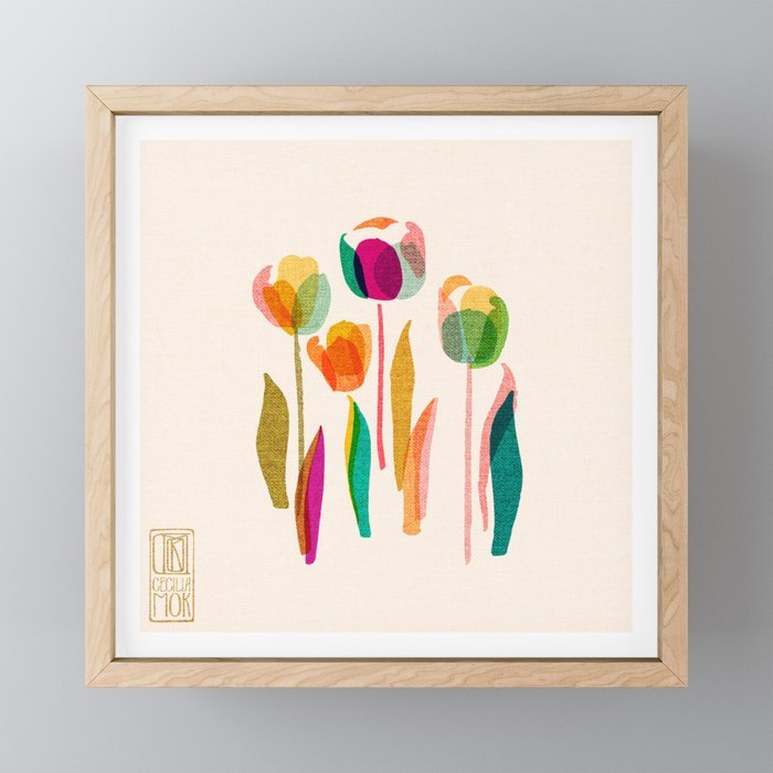 Tulips Framed Mini Art Print