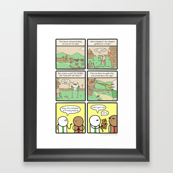 Antics #264 - that just happened Framed Art Print