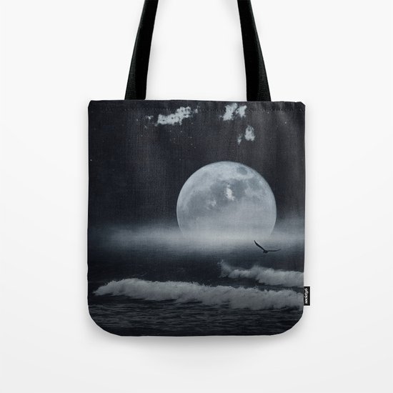 moon-lit ocean Tote Bag