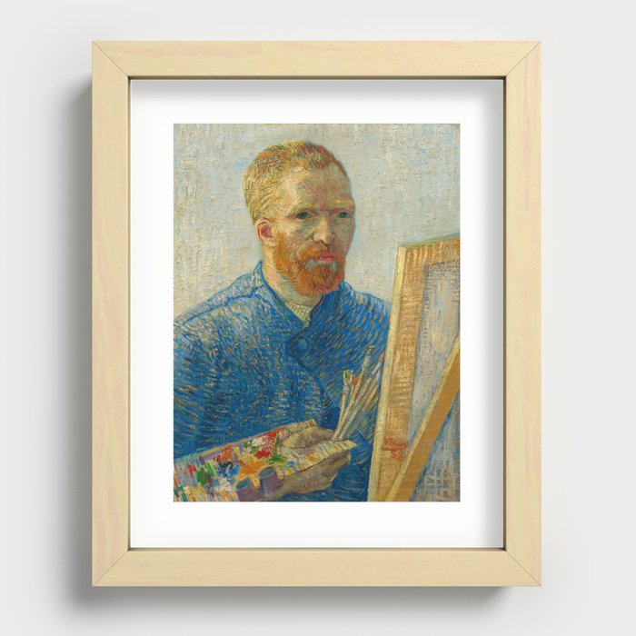 Self-Portrait as a Painter, 1887-1888 by Vincent van Gogh Recessed Framed Print