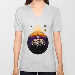 Moon Landing V Neck T Shirt