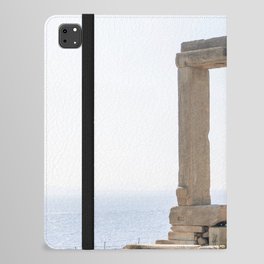 Portara of Apollo | Greek Stone Portal in Naxos | Summer Travel Photography | Golden Hour at the Cycaldic Islands iPad Folio Case