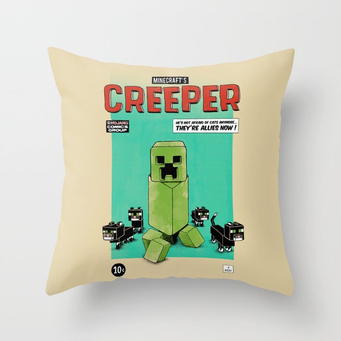 Creeper Throw Pillow