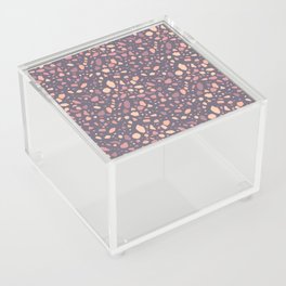 Terrazzo Pattern Modern Classic Neutral Acrylic Box