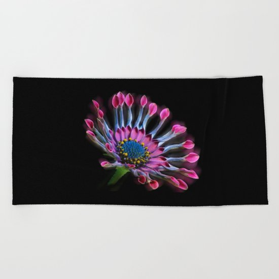 Tropical Daisy Beach Towel