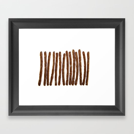 Pretzel Stix Lineup Framed Art Print