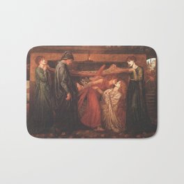 Dante Gabriel Rossetti - Dante's Dream Bath Mat | History, Painting, Illustration, Artprint, Vintage, Wallart, Old, Pre Raphaelitebro, Decor, Poster 