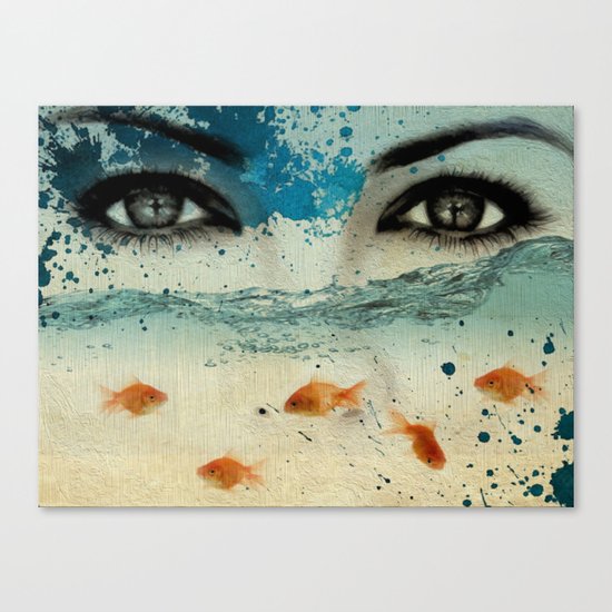 tear in the ocean Canvas Print