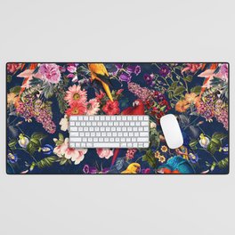 FLORAL AND BIRDS XII Desk Mat